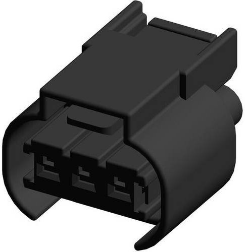 TE Connectivity Stiftgehäuse-Kabel 936251-2 in Schwarz - Bild 1