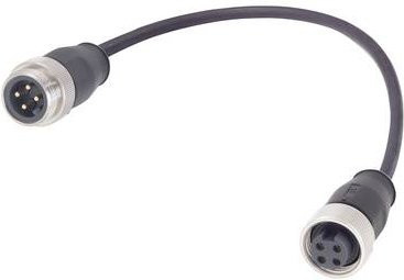 HARTING Sensor-Aktor-Steckverbinder konfektioniert Schwarz 2 m - Bild 1