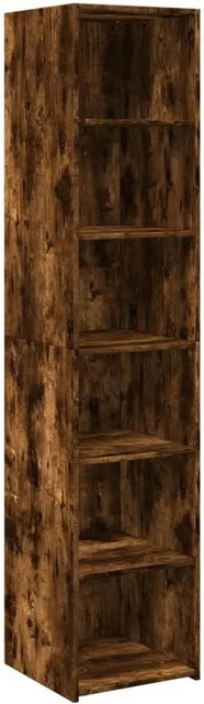 vidaXL Highboard Räuchereiche modern in Braun, B/T/H: 40 x 41 x 185 cm - Bild 1
