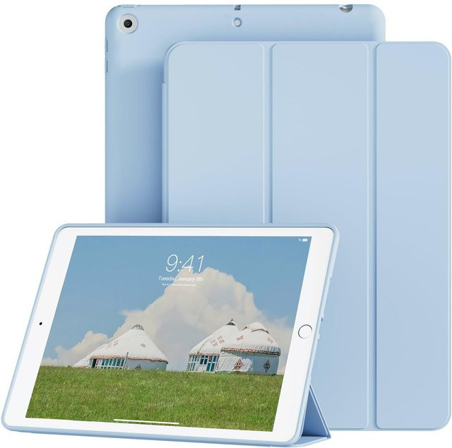 Magnetische Smart-Hülle für iPad 9./8./7. Generation 10,2 Zoll mit Auto Wake Sleep Funktion in Blau - Bild 1
