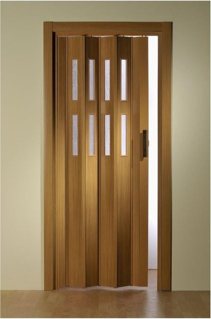 Forte Premium Kunststoff Falttür Luciana mit 2 Fenstern in Buche, B: 88,5 cm, H: 202 cm - Bild 1