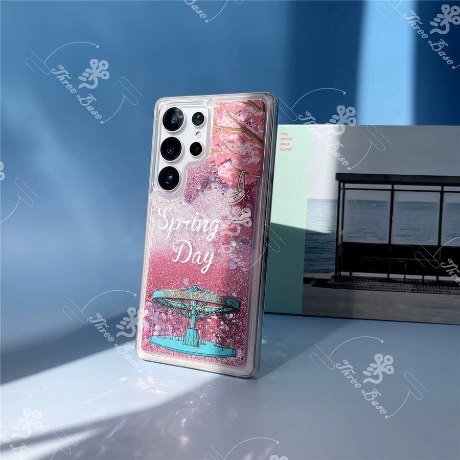 Handyhülle Frühlings-Tagesstimmung mit schwebendem Flüssig-Glitzer für Samsung Galaxy S26 S25 S24 S23 A57 A56 A37 A36 A55 A54 A17 A07 - Bild 4