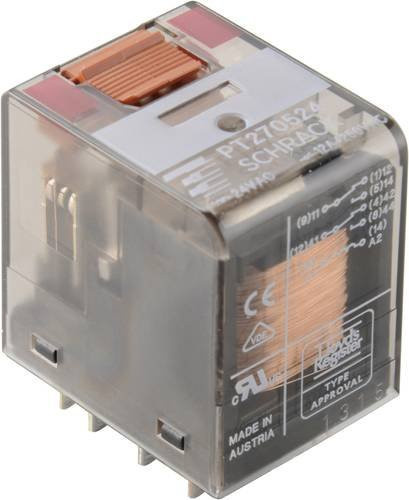 TE Connectivity PT570024 Miniaturrelais 24 V/DC 6A mit 4 Wechsler - Bild 1