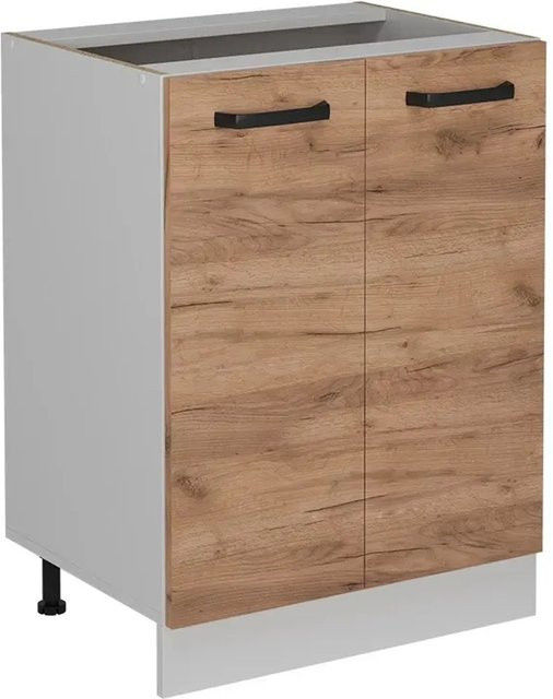 Vicco Küchenunterschrank R-Line Goldkraft Eiche und Weiß, B/T/H: 60 x 46 x 81,6 cm - Bild 1