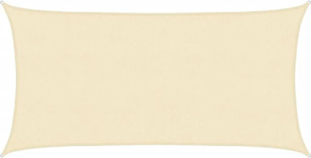 Furnicato Sonnensegel aus HDPE in Creme, rechteckig, B x T: 200 x 300 cm - Bild 1