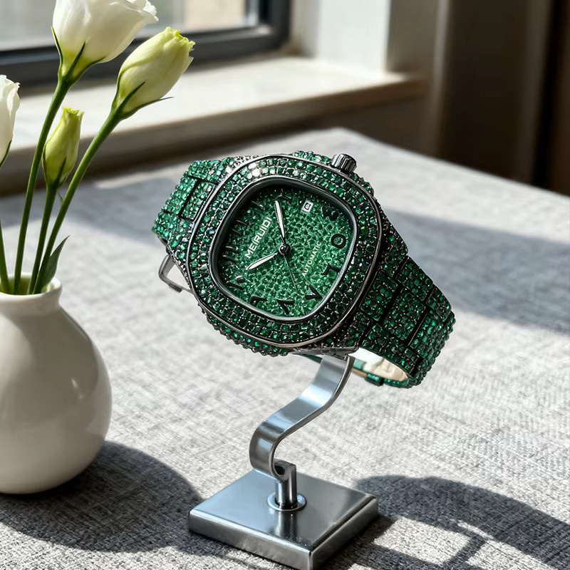 MEIRUIQI Digitaluhr, Grün, Herren, Datum - Bild 2