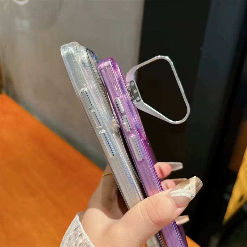 Transparente MagSafe Magnetische Handyhülle mit Metall-Linsenhalterung für Samsung Galaxy S26 S25 S24 S23 S22 Ultra und FE in Weiß und Transparent - Bild 2