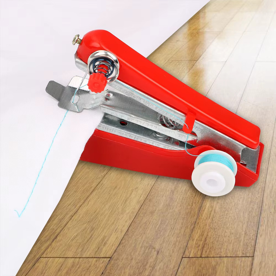 HILIFE Mini-Handnähmaschine für Stickereien und Näharbeiten in Rot - Bild 2