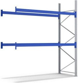 Bito Palettenregal-Set P2 Anbaufeld mit 2 Ebenen, Farbe: Enzianblau, H x B x T: 550 x 189 x 110 cm, Tragkraft 1000 kg - Bild 1