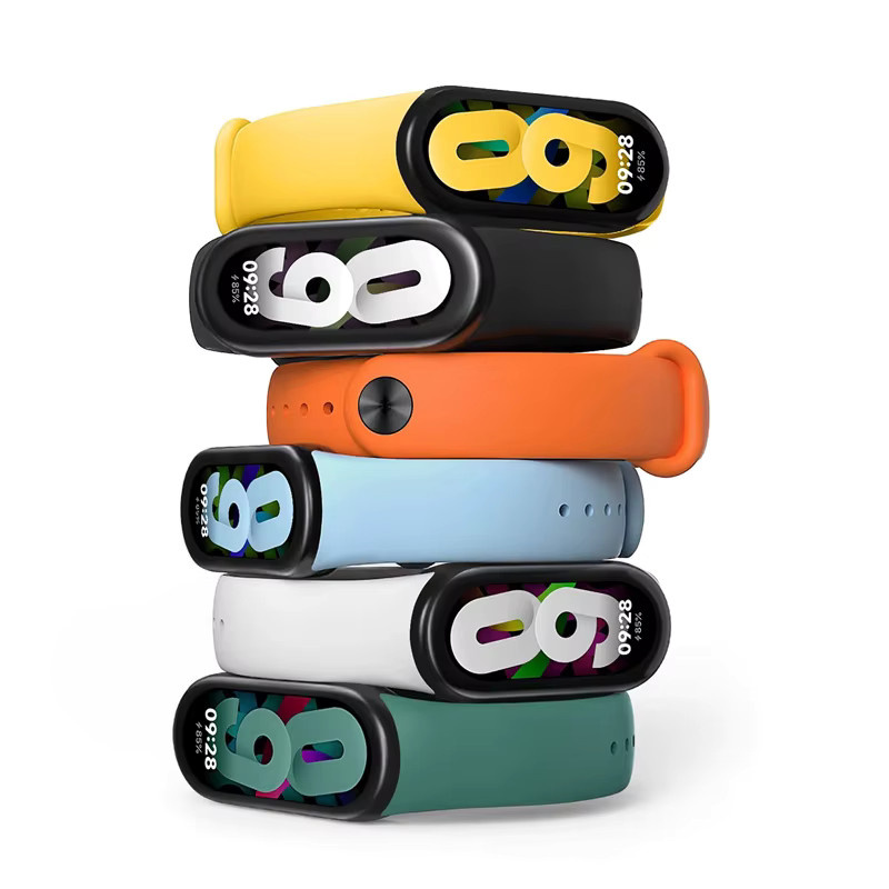 NEY Uhrenarmband Silikon, Weiß, Xiaomi Mi Band 10 9 8, NFC - Bild 2