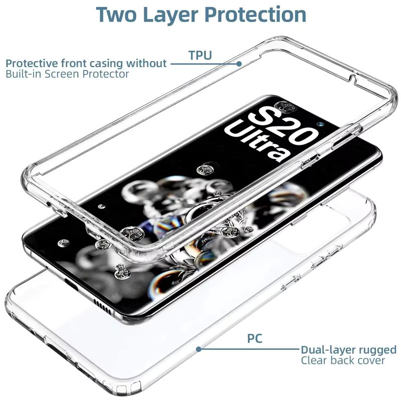 Transparente 360 Grad Vollschutz Hülle für Samsung Galaxy S26 S25 S24 S22 S21 S20 Ultra Note 20 A56 A57 A37 S10 S9 S8 Plus - Bild 3