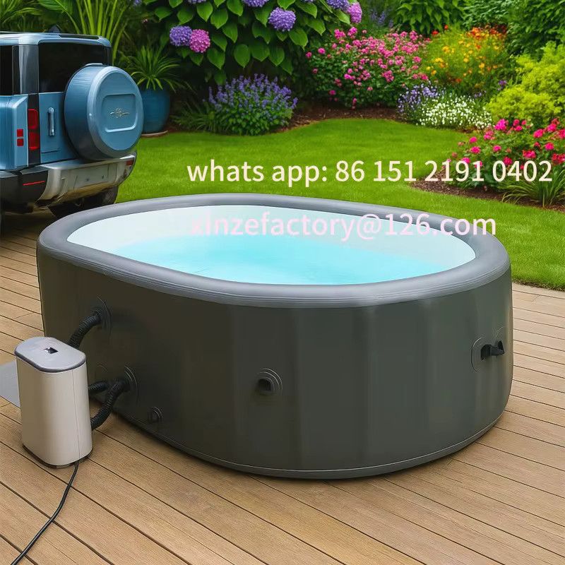 Anpassbarer aufblasbarer Whirlpool mit Wellenblasen in ovaler Form für deinen Spa-Genuss - Bild 2