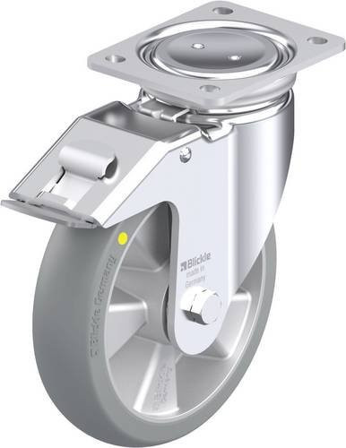 Blickle Stahlblech-Lenkrolle LUH-ALTH 200K-FI-AS-CO in Silber/Grau mit 200 mm Rad-Durchmesser und 800 kg Tragfähigkeit - Bild 1