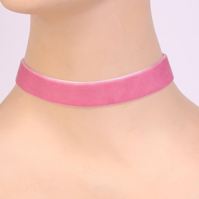 yuyongzhi Choker Halskette, Polyester, Burgund, Damen - Bild 1