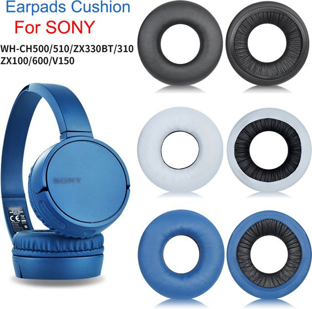 Sony Ersatz-Ohrpolster aus Memory-Schaum in Schwarz für WH-CH500, CH510, ZX330, ZX310, ZX100, ZX600 und V150 - Bild 1