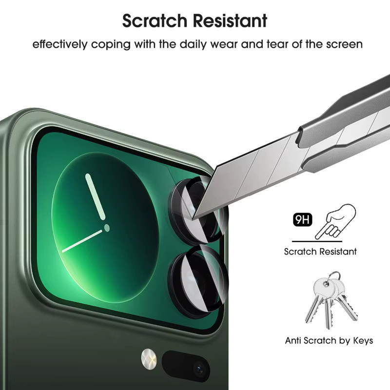 HD Clear Kameraobjektivfolie für Xiaomi 17 Pro Max, transparenter Glasschutz mit 9H Härte und kratzfester Oberfläche - Bild 3