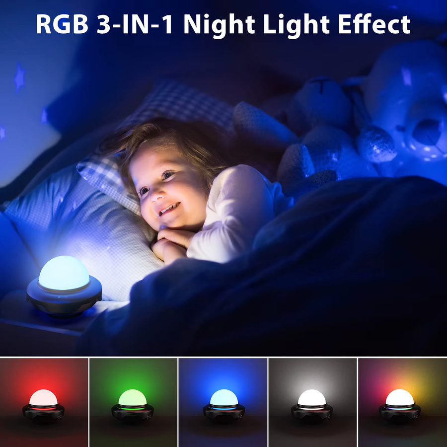 U'King 2er-Set USB Mini LED Disco Kugel mit Fernbedienung, Sprachaktivierte RGB Magische Kugel für DJ Atmosphäre und Nachtlicht, Multicolour, Schwarz - Bild 4