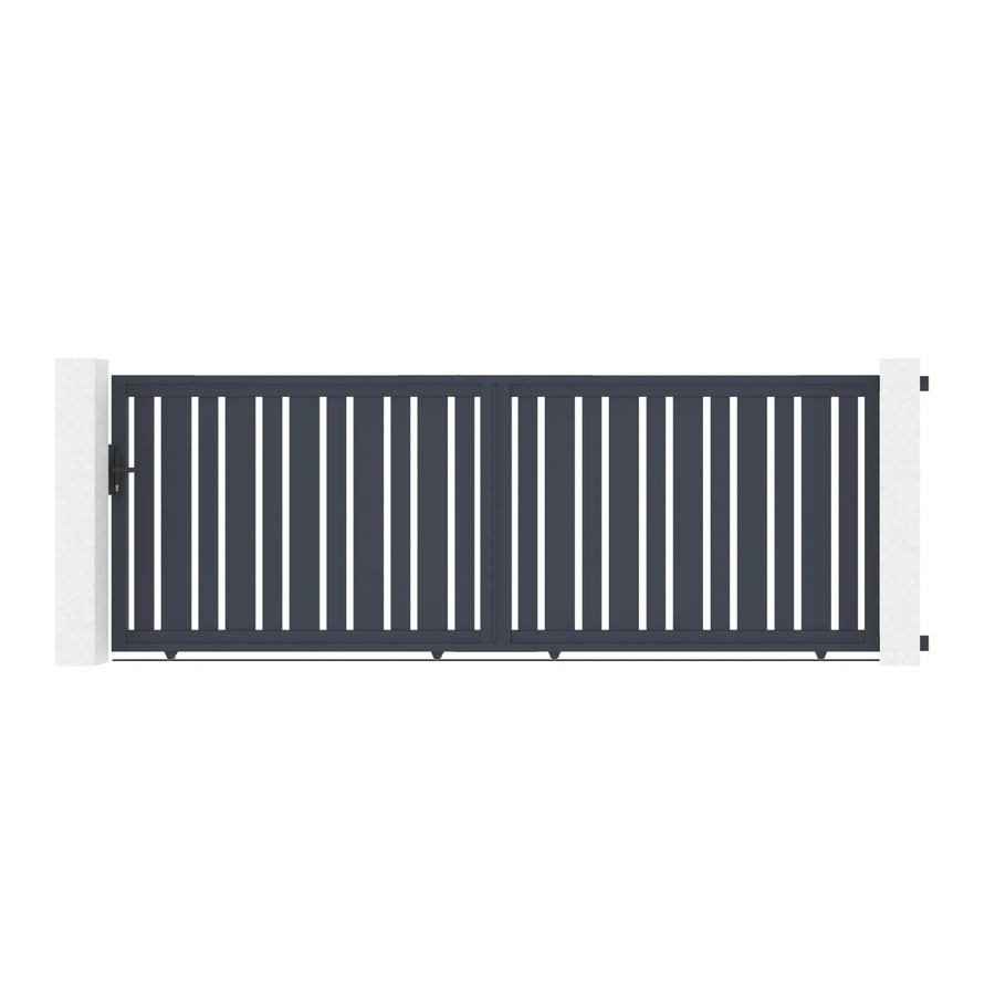 Casanoov Elektrisches Schiebetor Veymont aus Aluminium in Grau mit Ranger C300 Motorisierung, B/H: 400 x 140 cm - Bild 2