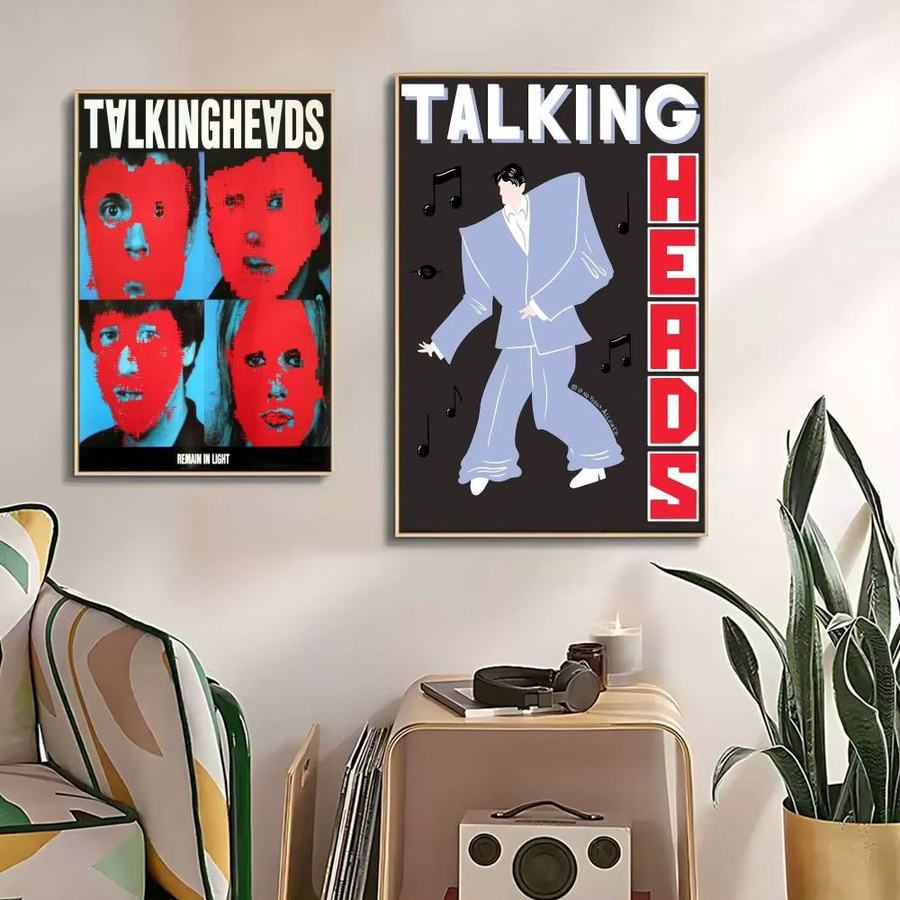 Talking Heads Psycho Killer Vintage Punk Poster als mehrfarbige Wandkunst aus Papier - Bild 3