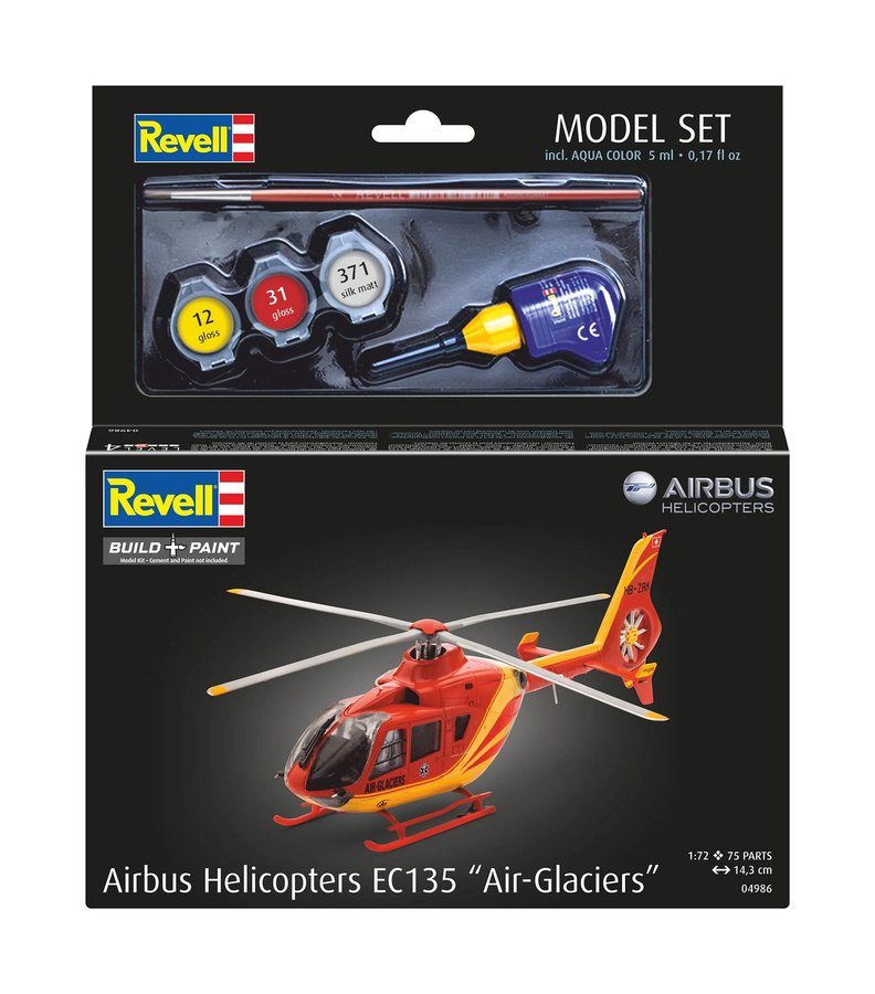 Revell EC135 AIR-GLACIERS, Modellset, 1:72, Fahrzeuge - Bild 5
