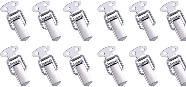 Binchi Outdoor Equipment Knebelverschlüsse aus Edelstahl in Silber, 12 Stück - Bild 1