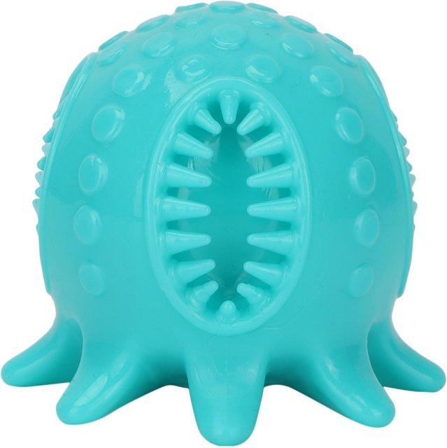 CosyHome Krakenform Hundezahnreinigung Kauball Futterspender, Quietschendes Bissspielzeug, Blau - Bild 1