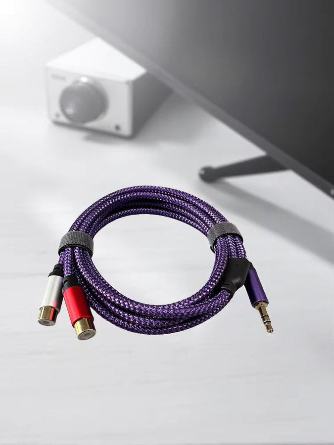 3,5 mm Klinke auf Doppel-RCA Audiokabel als Y-Splitter für Verstärker und HIFI-Audioanschlüsse - Bild 4