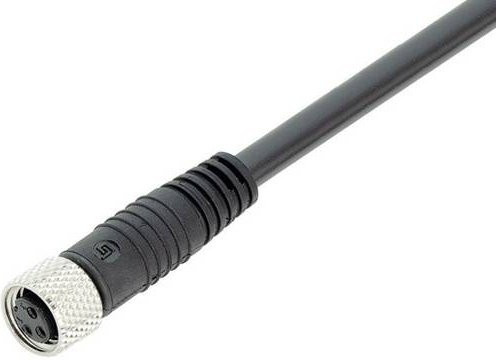 Binder 79-3382-55-04 Sensor-Aktor-Steckverbinder M8 Buchse gerade, 4-polig, Schwarz, Länge: 5,00 m - Bild 1