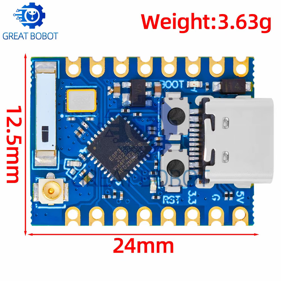 BS BSESP32-C3 PRO MINI Entwicklungsboard mit ESP32-C3FH4 Chipmodul, WiFi und Bluetooth - Bild 2