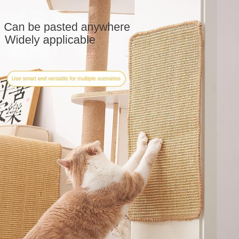 Yiran Furniture Katzenkratzbrett aus Sisal und Hanf als Wandkratzbrett zum Möbelschutz und für das Training der Katzenpfoten - Bild 2