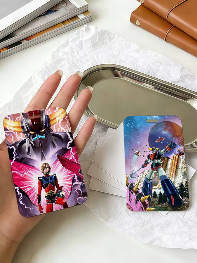 G-Goldorak G-Grendizer UFO Robot Ausweishalter und Kreditkartenhalter mit durchsichtigem Fenster in Gold und Multicolour aus Kunststoff - Bild 4
