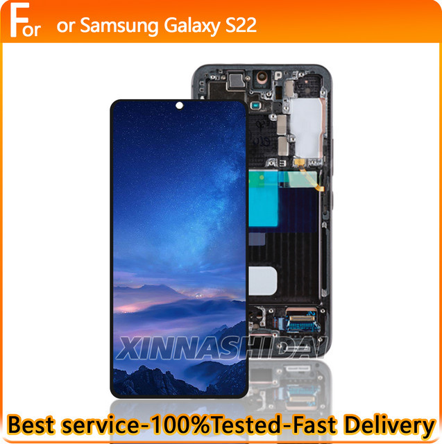 Samsung Galaxy S22 Ersatzdisplay mit TFT-LCD-Touchscreen und Digitizer in Schwarz - Bild 1