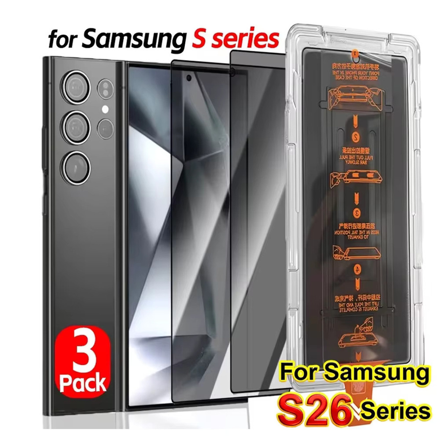 Sichtschutz-Displayschutzfolie aus gehärtetem Glas für Samsung Galaxy S26 Ultra S25 Ultra S24 S23 S22 A56 A55 A36 A52 A07 A17 Android Transparent - Bild 5