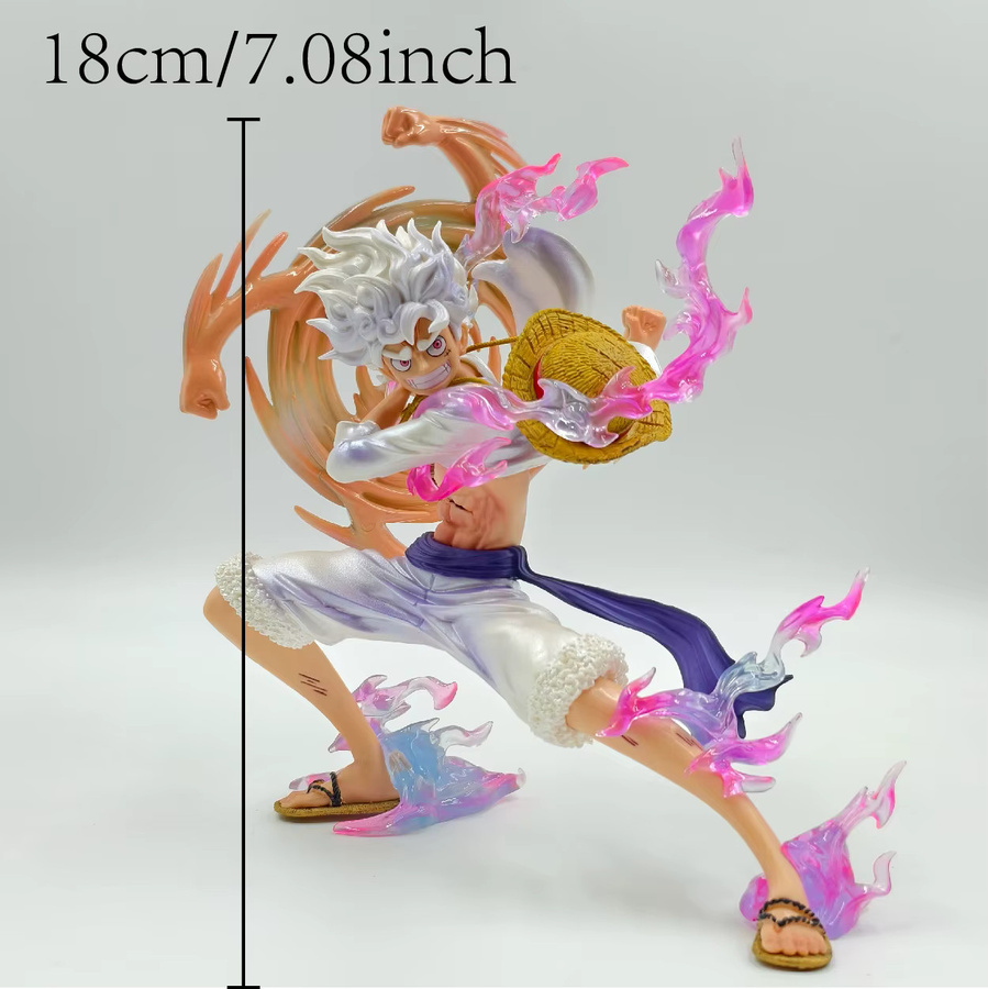 Bandai One Piece Luffy, Anime PVC-Statue, Desktop-Ornament, 18 cm - Bild 2