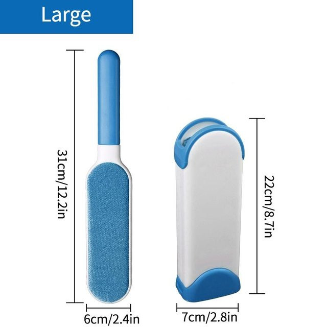 Love Home Garden Fusselroller zur Haarentfernung für Kleidung und Haustiere, wiederverwendbarer Lint Remover in Blau und Weiß - Bild 1
