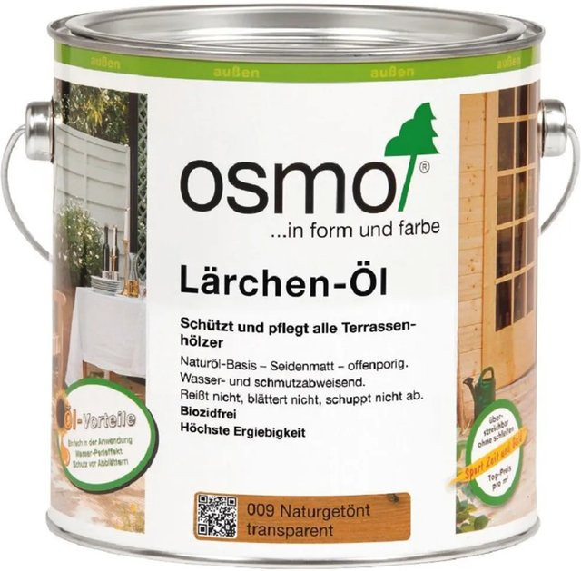 Osmo Holzöl Spezial Lärche Transparent Satin Matt mit UV-Schutz und Wasserabweisung 2,5 l - Bild 1