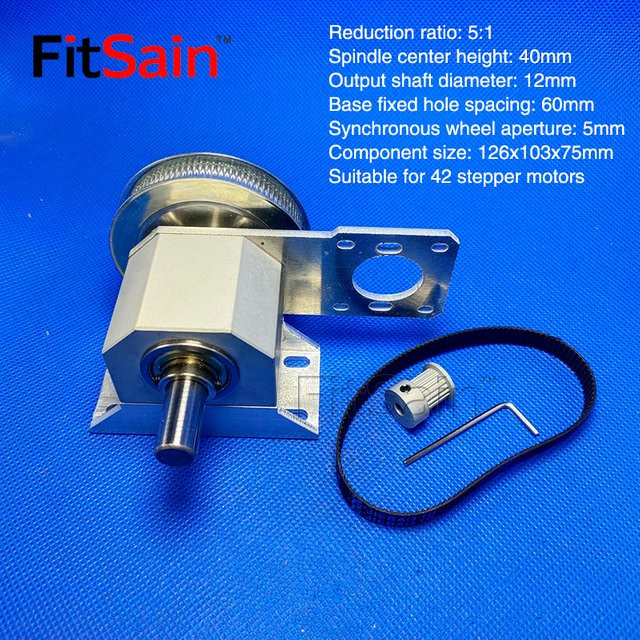FitSain 42 Schrittmotor für Spindel Drehmaschine und Graviermaschine Indexer A-Achse in Silber - Bild 1