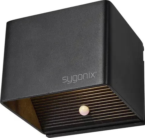 Sygonix SY-6053268 LED-Wandleuchte mit Bewegungsmelder in Schwarz - Bild 1