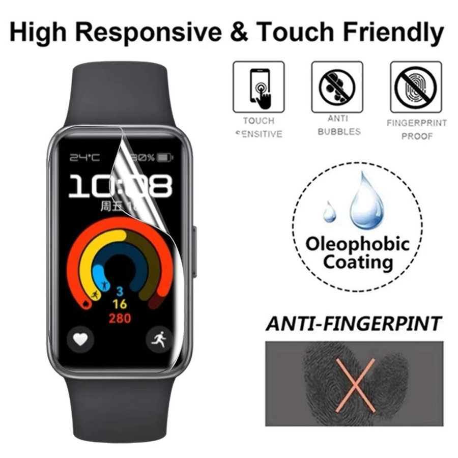 Hydrogel Schutzfolie für Huawei Band 9 8, Honor Band 9 6 5, transparent, Unisex - Bild 4