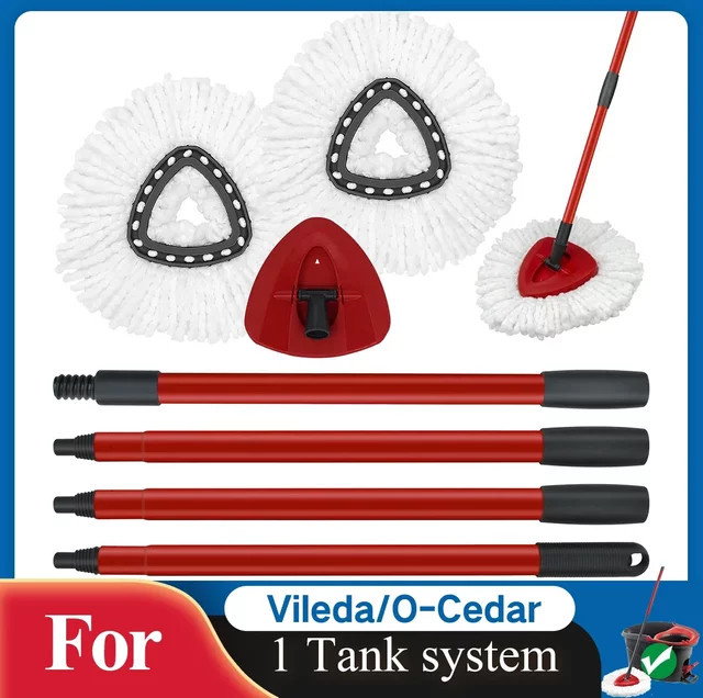 Vileda Ersatz-Mopp-Set für EasyWring 1-Tank Spin Mop System in Weiß - Bild 1