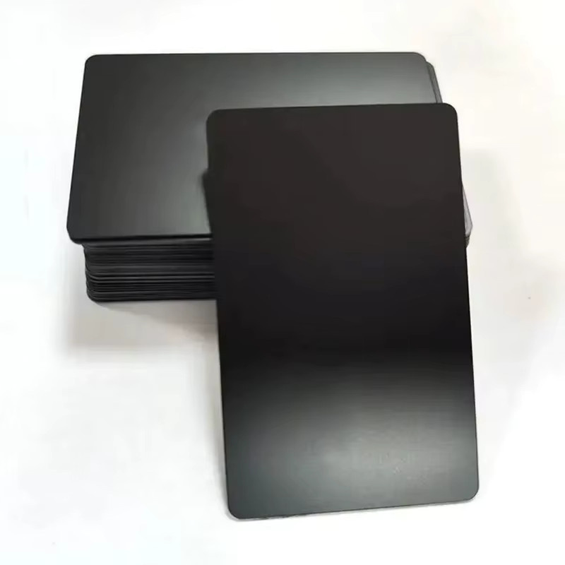 MochuaRFID NFC-Karte in Schwarz aus mattschwarzem PVC, bedruckbar für digitale Unternehmen und soziale Medien - Bild 4