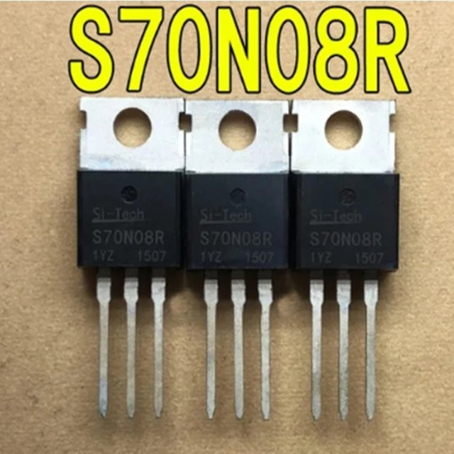 10 Stück S70N08R 70N08 MOSFET TO-220 70V 80A in Schwarz für Elektro-Cart-Controller - Bild 1