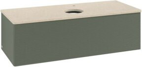 V&B Waschtischunterschrank Antao mit Frontstruktur und Beleuchtung, lackiert, B/T/H: 120 x 50 x 50 cm - Bild 1