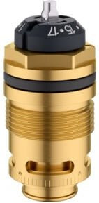 Oventrop Ventileinsatz Baureihe QA für Thermostatventil AQH, Messung 35-420 l/h, Messing, Gold - Bild 1