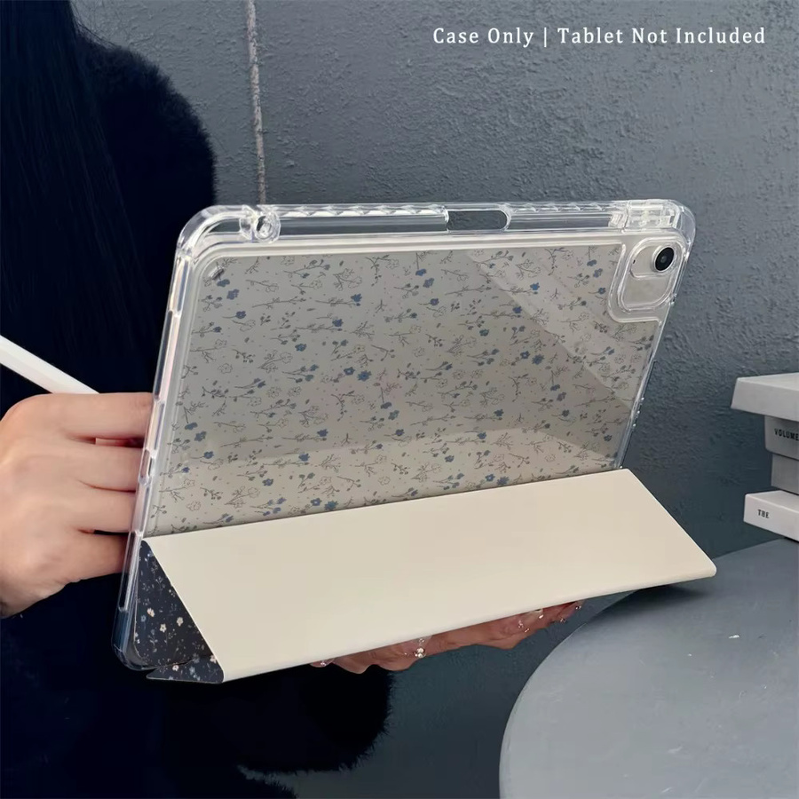 Vollflächige iPad Hülle mit Blumenmuster für Apple iPad Pro 10/11 Zoll und iPad Air 3/4/5 in Multicolour - Bild 2