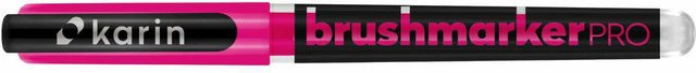 Karin Brushmarker PRO Neon Red Lilac 4072 Brushmarker mit Nylonspitze in Rot und Pink - Bild 1