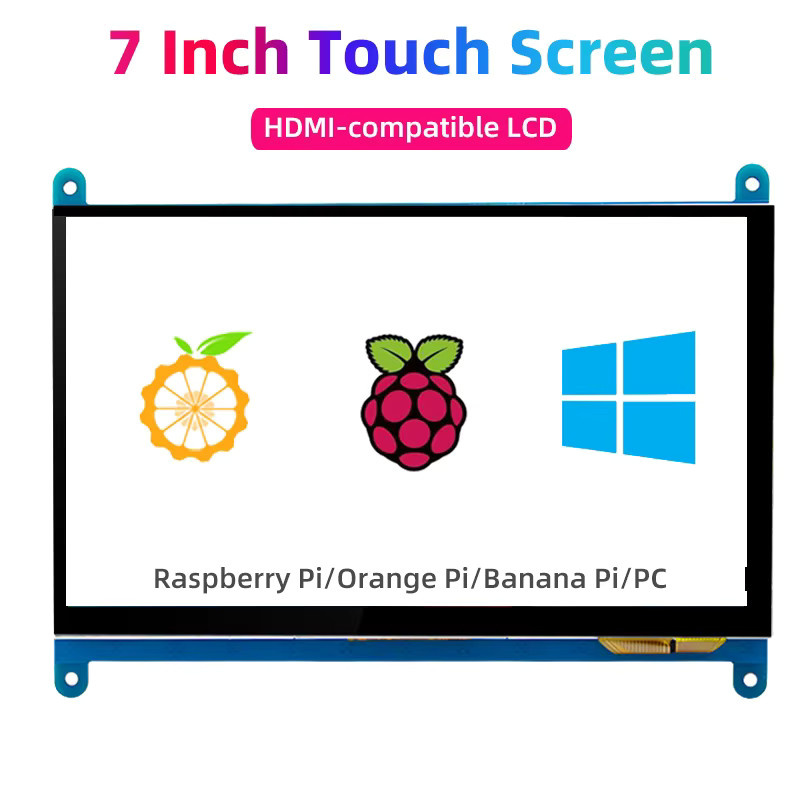 SHCHV 7-Zoll IPS Touchscreen Display mit kapazitivem HDMI-TFT-LCD in Blau für Raspberry Pi 4, Orange Pi und Windows PC/Laptop - Bild 2