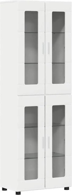 vidaXL Highboard FLORIN mit Regal in Weiß, modern und matt, B/T/H: 60 x 35 x 182 cm - Bild 1
