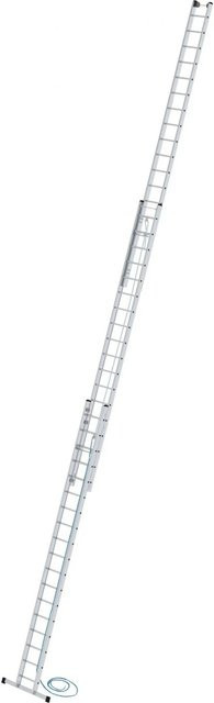 MUNK Seilzugleiter Standard mit Traverse aus Aluminium in Silber, 3x18 Sprossen - Bild 1