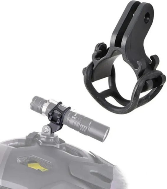 Verstellbare Fahrrad-Halterung in Schwarz für GoPro und Taschenlampen oder Kennzeichen - Bild 1